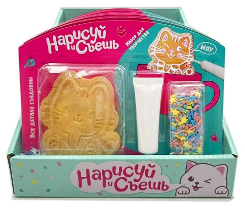  Набор для творчества Нарисуй и съешь "Котёнок" (блок 12шт 59г) в Заволжье